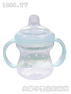 福愛兒240ML雙耳寬口防漏水杯