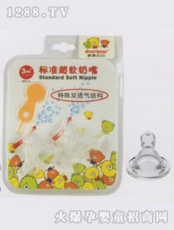 超軟圓孔標(biāo)準(zhǔn)奶嘴M2入