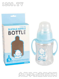 寬口徑仿母乳弧形有耳奶瓶
