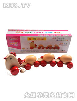 丹妮奇特母雞拖蛋玩具