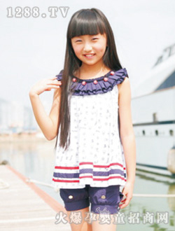 小豬嚕嚕女童休閑夏裝