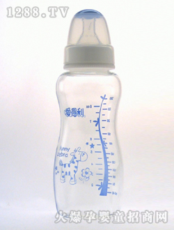 易握晶鉆玻璃奶瓶240mL藍(lán)色