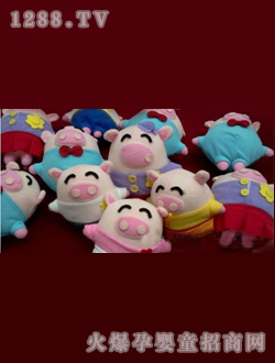 搏石pig pig豬20cm毛絨玩具