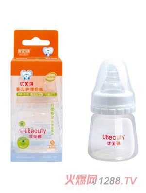 優(yōu)貝琪PP標(biāo)口嬰兒護(hù)理奶瓶60ml