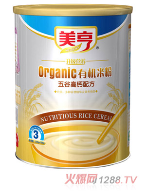 美亨聽裝五谷高鈣有機(jī)米粉3段