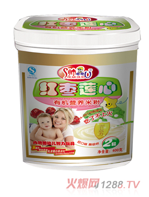 帥嘟嘟紅棗蓮心有機(jī)營養(yǎng)米粉 2段