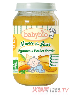 babybio蔬菜雞肉泥