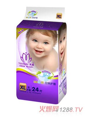 天美輕薄立體護(hù)圍紙尿片XL
