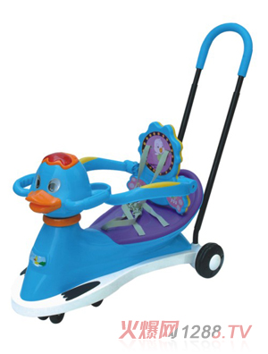 麗寶健小鴨子防護(hù)扭扭車2818藍(lán)色