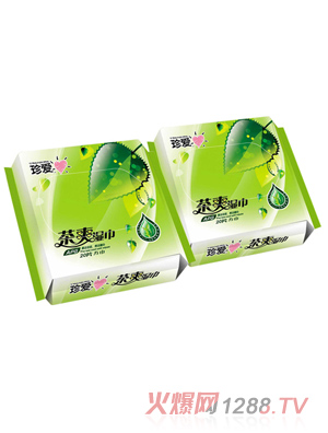 珍愛(ài)茶爽濕巾20片