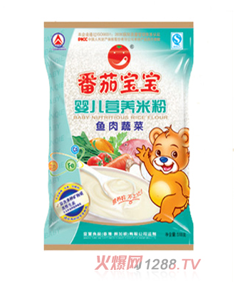 番茄寶寶魚肉蔬菜米粉518g