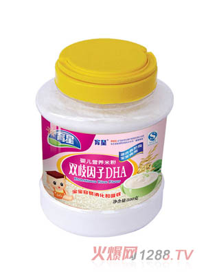 育星塑料罐裝米粉（雙歧因子DHA）