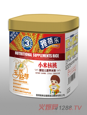 雅蓓樂(lè)小米核桃嬰幼兒營(yíng)養(yǎng)配方米粉