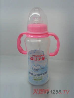 康尼小熊標口PP自動奶瓶300ml