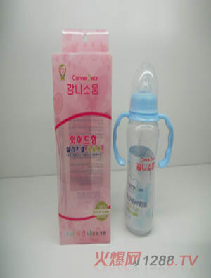 康尼小熊寬口PP自動奶瓶300ml