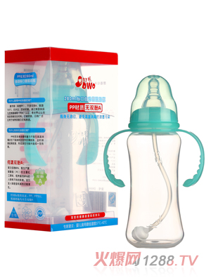 豆豆我標(biāo)口圓弧奶瓶280ML