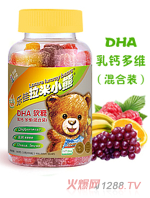 樂佳拉米小熊DHA軟糖乳鈣多維混合裝