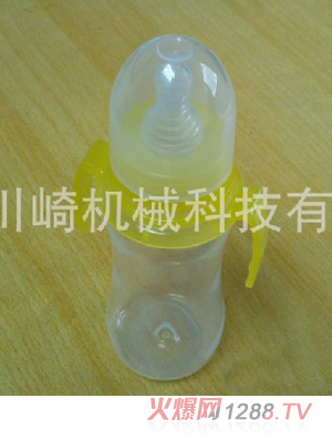 美兒樂(lè)黃色PP奶瓶