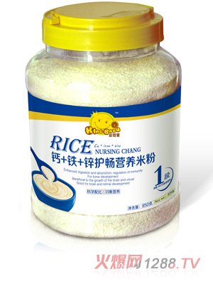 啟嬰堡鈣鐵鋅米粉大桶1段