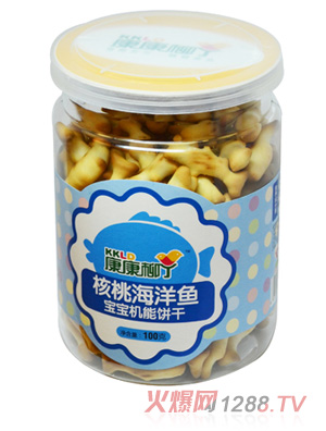 康康柳丁核桃海洋魚寶寶機(jī)能餅干