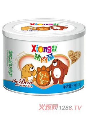 熊大熊二營養(yǎng)配方海苔豬肉酥