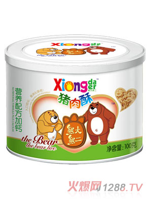 熊大熊二營養(yǎng)配方加鈣豬肉酥