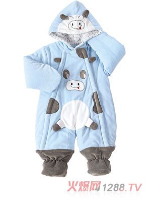 小熊卡迪天鵝絨嬰兒服飾
