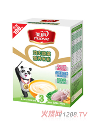 美廬雞肉蔬菜多維營(yíng)養(yǎng)米粉