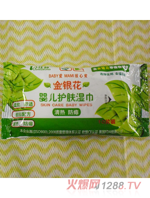 住邦嬰兒金銀花護(hù)膚濕巾10片