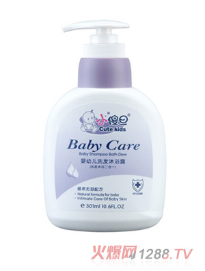 小傻旦嬰幼兒洗發(fā)沐浴露（二合一） 301ml