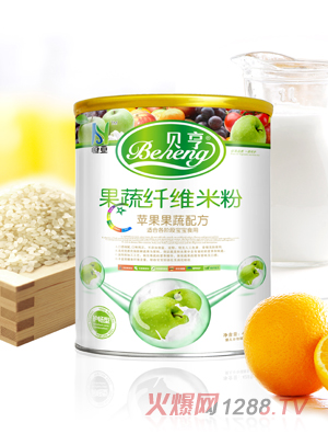貝亨0段蘋(píng)果果蔬配方果蔬纖維米粉