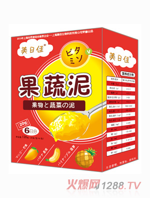 美日佳芒果香蕉果蔬泥