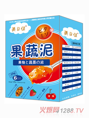美日佳草莓櫻桃果蔬泥