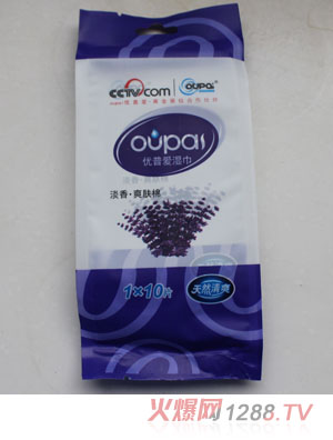 優(yōu)普愛淡香爽膚棉濕巾10片天然清爽