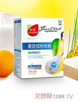 初朵盒裝雪梨果蔬配方米粉