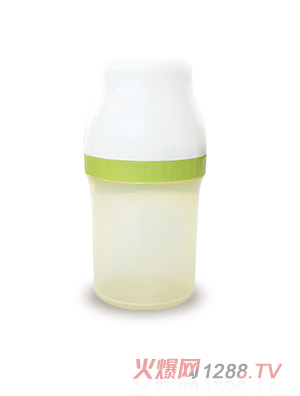 貝依康安全防脹氣寬口徑奶瓶（綠色160ml）
