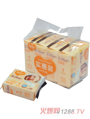 利貝護(hù)膚柔濕巾25片X4包