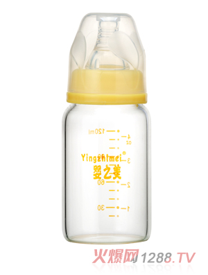 嬰之美標(biāo)口高硼硅玻璃奶瓶120ML