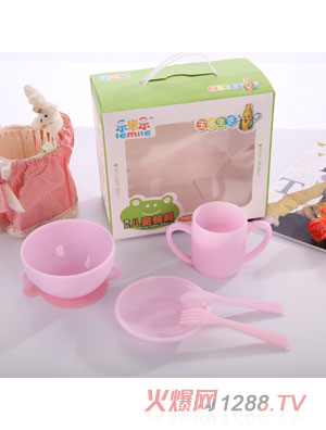 樂(lè)米樂(lè)青蛙兒童餐具套裝