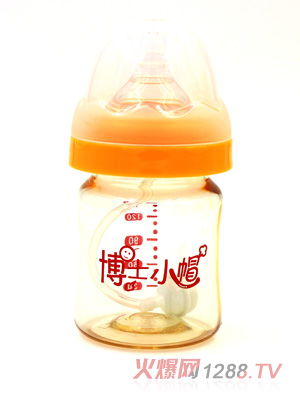 博士小帽P(pán)PSU自然親子寬口徑黃金自動(dòng)奶瓶150ml黃色