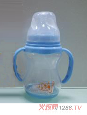小豆丁感溫寬口弧形PP奶瓶240ml