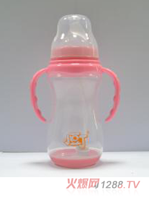 小豆丁感溫寬口弧形PP奶瓶320ml
