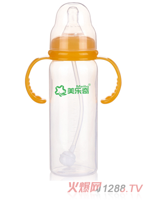 美樂奇標口徑PP雙耳自動奶瓶240ML