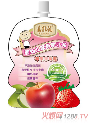 嘉能優(yōu)蘋果草莓嬰幼兒營養(yǎng)果汁