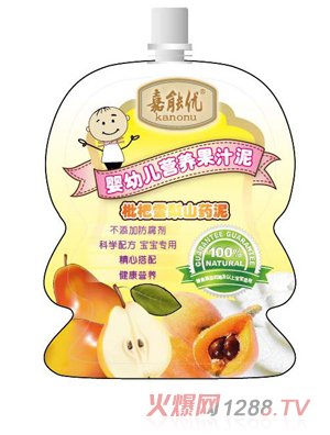 嘉能優(yōu)枇杷雪梨山藥嬰幼兒營養(yǎng)果汁
