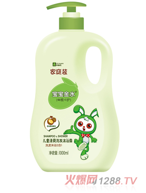 寶寶金水兒童清爽洗發(fā)沐浴露（二合一）1000ML