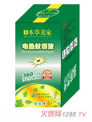 草本美家電熱蚊香液 360小時安全驅(qū)蚊