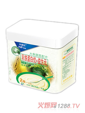 嘉寶米佛兒 乳鐵蛋白優(yōu)+益生元大骨蔬菜營養(yǎng)米粉2段
