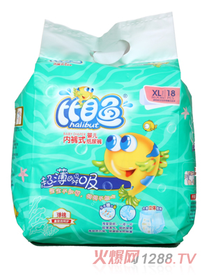 比目魚(yú)超薄瞬吸內(nèi)褲式嬰兒紙尿褲XL碼18片