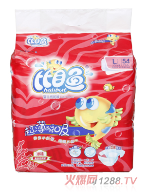 比目魚(yú)超薄瞬吸嬰兒紙尿褲L碼54片